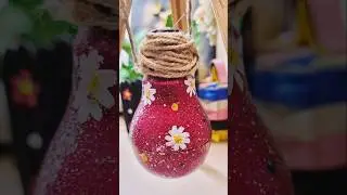 DIY Waste bulb decoration idea ##viral #shorts