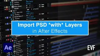 Импорт PSD со слоями в After Effects
