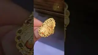 lightweight gold ring design ll ladies gold ring design ll new latest gold ring for women #goldring