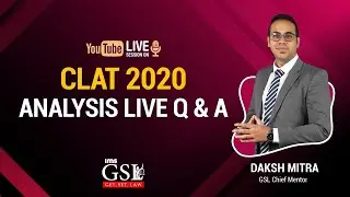 CLAT 2020 ANALYSIS LIVE Q & A