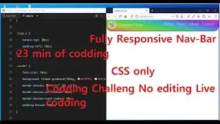 Fully Responsive Navigation Bar Using HTML CSS | Mobile Friendly |  Continuous Coding Live