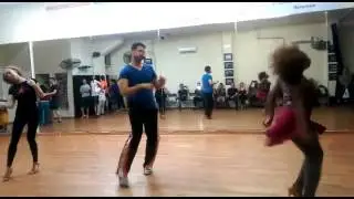 Salsa shines and partner work