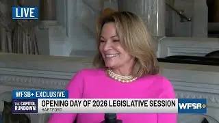 Rep. Nicole Klarides-Ditria reacts to the governor's State of the State address