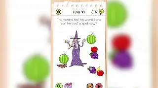 Brain Test All-Star: IQ Boost Level 93 The Wizard lost his wand how can he cast a spell now ?
