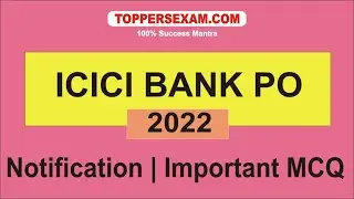 ICICI BANK PO Notification 2022 | Important MCQ | Printed Material | Latest Exam Pattern | Books