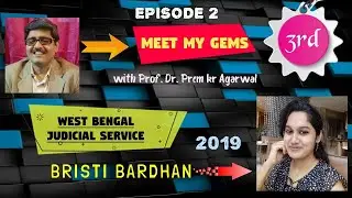 WEST BENGAL JUDICIAL SERVICE 2019  RANK 3