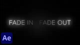 Fade In / Fade Out Text & Title Animation in After Effects