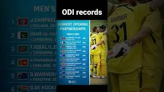 odi partnership records #shorts