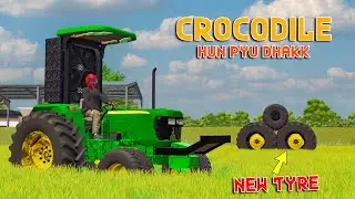 🐊Crocodile JD5210 + 5911 🔥modified - 2no da kamm☠️| FS25 | Spanker Farming