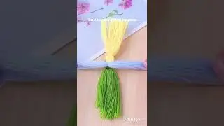 cara membuat burung dari benang wol