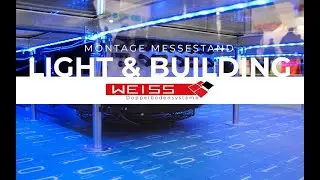 Doppelboden Montage Messestand 15.03.2018