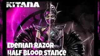 #MK11 #Kitana  #Edenian Razor Half-Blood Stance 45% KB corner combo mortal kombat 11