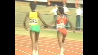 Merlene  Ottey -Page  100 m  1982  Commonwealth  Games  Brisbane Australia.