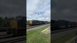 CSX M363 Manifest Mixed Freight Train from Berea, Ohio 8/31/2024 #csx #train #railroad #shorts #csxt