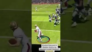 I expose my opponent with a Punter in Madden 24 this is ridiculous I couldn&rsquo;t believe it😂😂😂😂