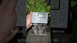A very #LongTimeNoSee #BangladeshBetar (Bangla) tuned in #Tecsun #PL380 #DSPRadio #AMBand #DXing