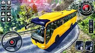 Hill Coach Bus Driving Simulator - Offroad Mobile Bus Transporter Drive - Android GamePlay #3