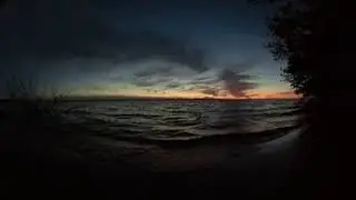 Amazing 360 Lake Michigan Sunset Beach Scene - 5.6K Video 9212 1 CQ 15 Web Op