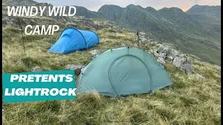 Wild Camp in Langdales Great Knott Crinkle Crags Lake District Pretents Lightrock Fjallraven Abisko