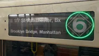 IRT Lexington Av Local: R62A (6) Local Train [Brooklyn Bridge-City Hall to Parkchester-E 177 St #2]