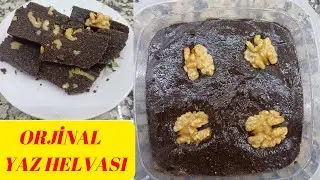 ORJİNAL 'KATKI MADDESİZ' CEVİZLİ YAZ HELVASI TARİFİ / HAKİKİ YAZ HELVASI