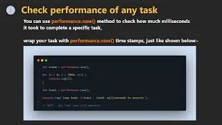 Check Performance of any Task | JavaScript | Sinhala | 🆕