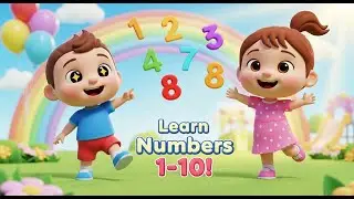 1 to 10 Numbers Song for Kids | Fun 3D Animation with Kiddy & Jolly
