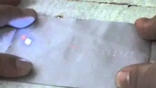 UV laser perforating test