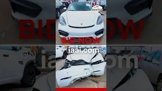 Public auction on this 2021 Porsche 718 Spyder! Go to iaai.com for more Dream Rides! #iaai #porsche