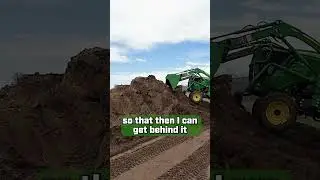 Like a DOZER! John Deere 1025R #compacttractor