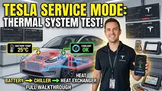 How to test a tesla heating and cooling systems using service mode