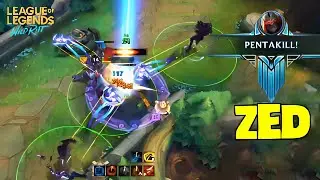 Wild Rift ZED Montage - Best ZED Plays | LoL Wild Rift Montage