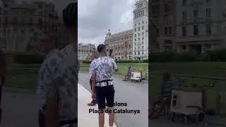 Barcelona🇪🇸 Pla&ccedil;a de Catalunya Площадь Каталонии. Spain. #shorts #barcelona #spain