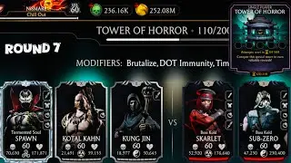 Tower of Horror Boss Match 110 & 130,150 Fight + Reward MK Mobile