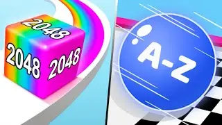 Jelly Run 2048 & AZ Ball Run ABC Runner - All Levels Gameplay Walkthrough Android iOS New Update