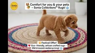Sonia Collections&trade; Handmade Multicolor Jute Rugs   Eco‑friendly &bull; Artisan Crafte