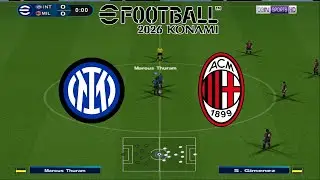 eFootball 2026: Inter Milan vs AC Milan &ndash; PlayStation 2 Gameplay (PS2)