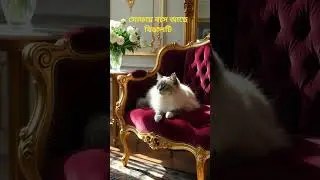 A cute cat sitting in sofa🥰🥰#shorts