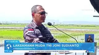 Komandan Kodamar VII tanam padi di Kupang Tengah. 