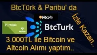 Bitcoin nasıl alınır? Paribu ve BtcT&Uuml;RK' te Bitkoin alım satımı nasıl yapılır.