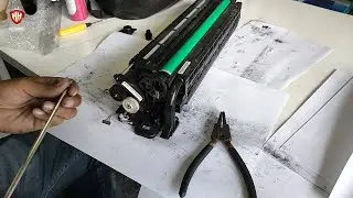 Maintenance Printer MP C3504 replace cleaning blade and drum