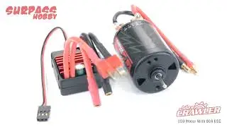 F45044-D1-D4 Waterproof 5-Slot 550 10T 12T 16T 20T Motor 80A ESC For 1/10 1/12 RC Car Boat