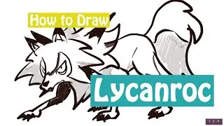 Step by Step draw Lycanroc Midday - How To