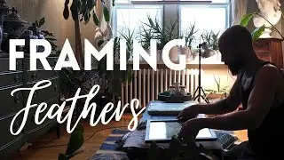 Framing Feathers - I don't need glue...