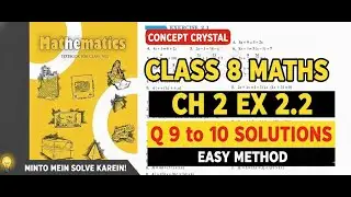 Class 8 Math Ch 2 Exercise 2.1 (Q8 & Q9) | Linear Equations | NCERT CBSE
