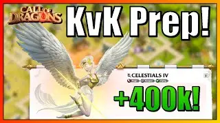 Troop Training! Preparing for our CRAZY 4 vs 2 KvK ! | Call of Dragons