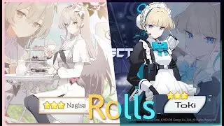 Tiradas/Rolls a Nagisa y Toki en Blue Archive salen..