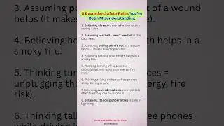 Everyday Safety Rules You&rsquo;ve Been Misunderstanding 🚨 | Life-Saving Tips You Need to Know