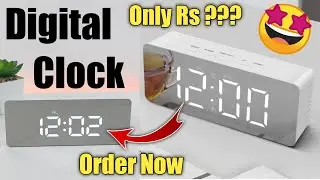 Digital Alarm Clock Unboxing & Review | Digital Table Clock