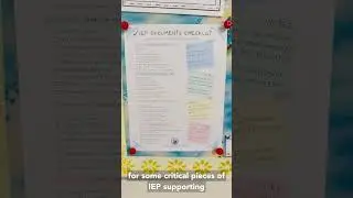 IEP Supporting Documents Checklist for SPED teachers Writing Student Observations, FBA, BIP, Crisis